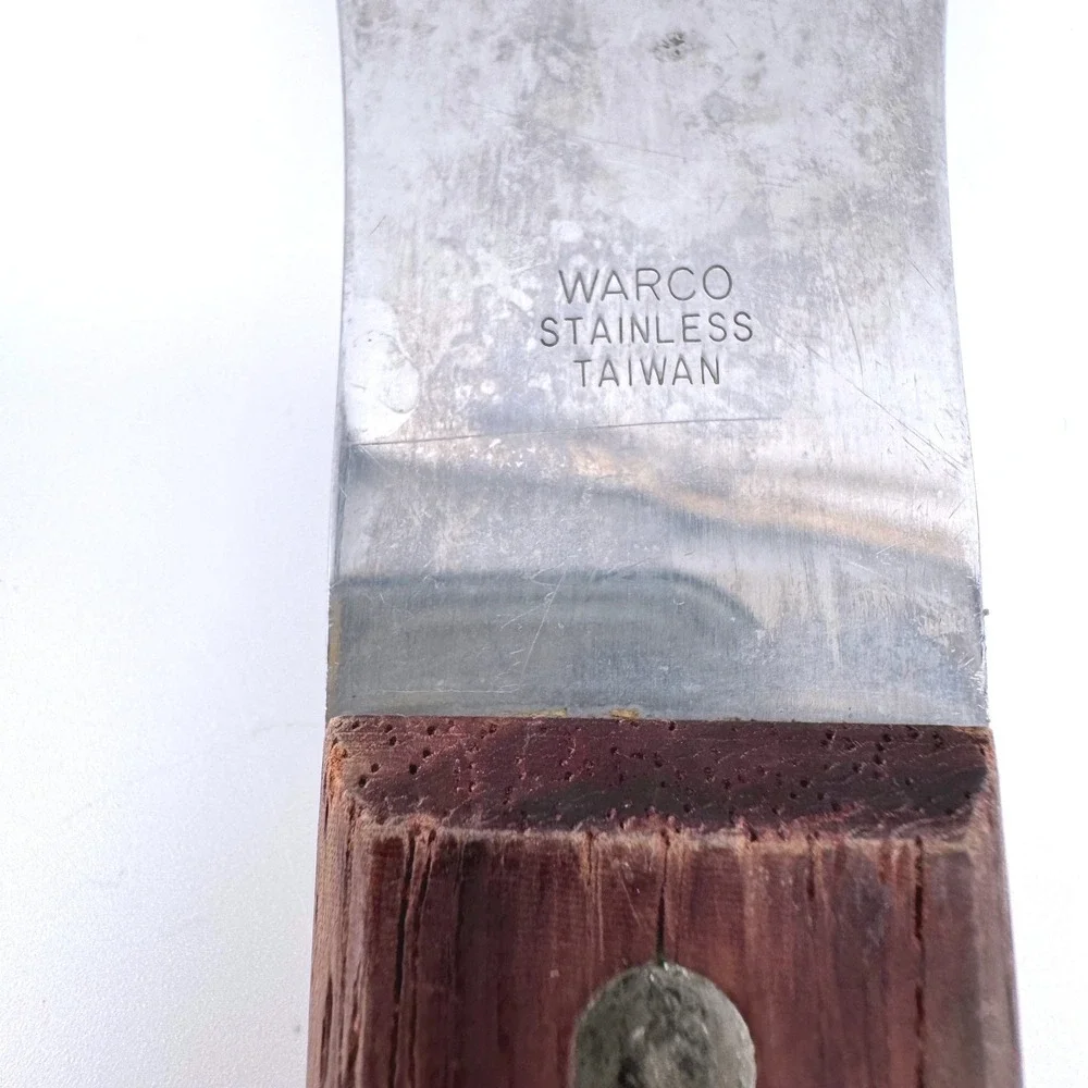 Vtg Schwan's Preferred Stainless Steel Wood Handle Ice Cream Scoop Spade Warco